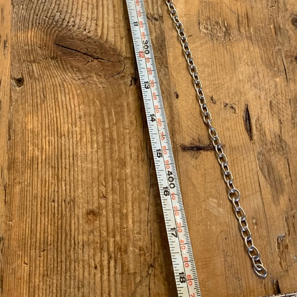 Silver from Mexico.  Gorgeous 18” with 4” drop necklace - Picture 3 of 4